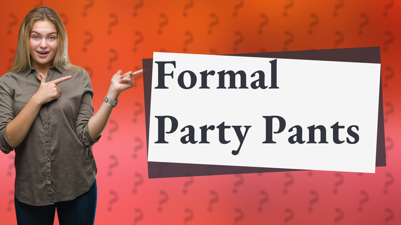 Formal Party Pants
