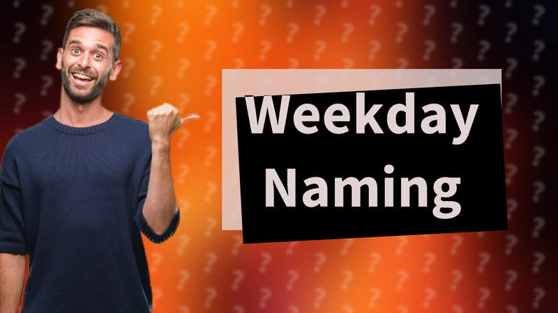 Weekday Naming