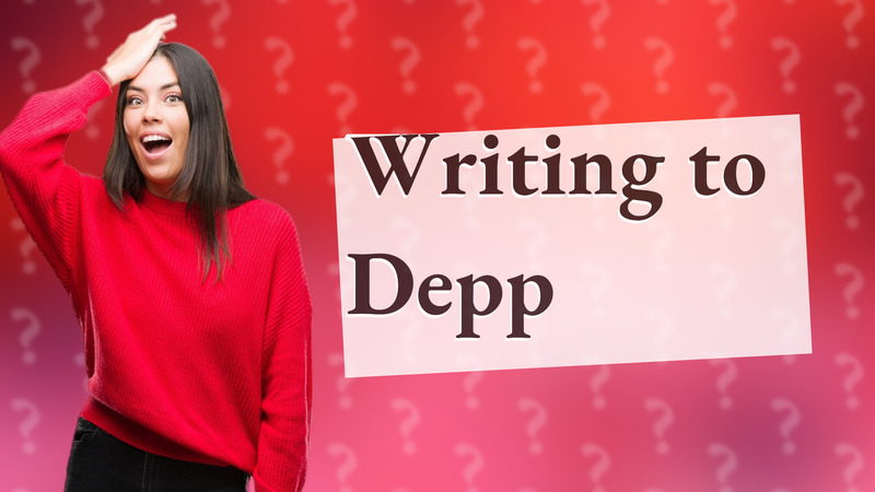 Writing to Depp