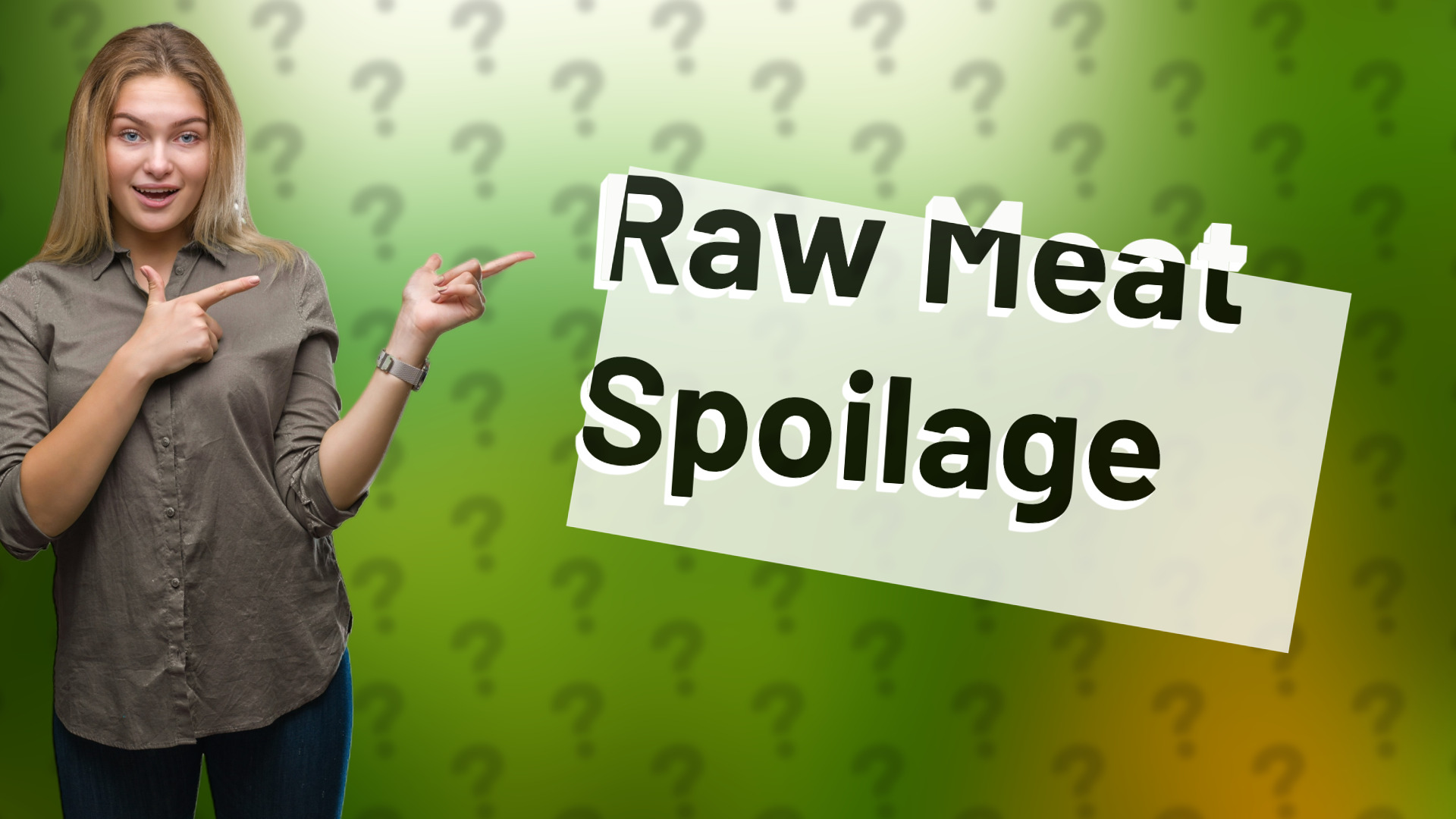 Raw Meat Spoilage