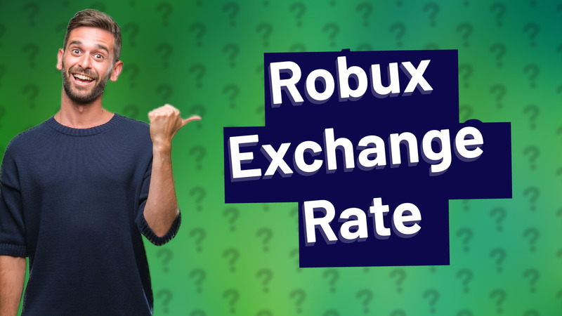 Robux Exchange Rate