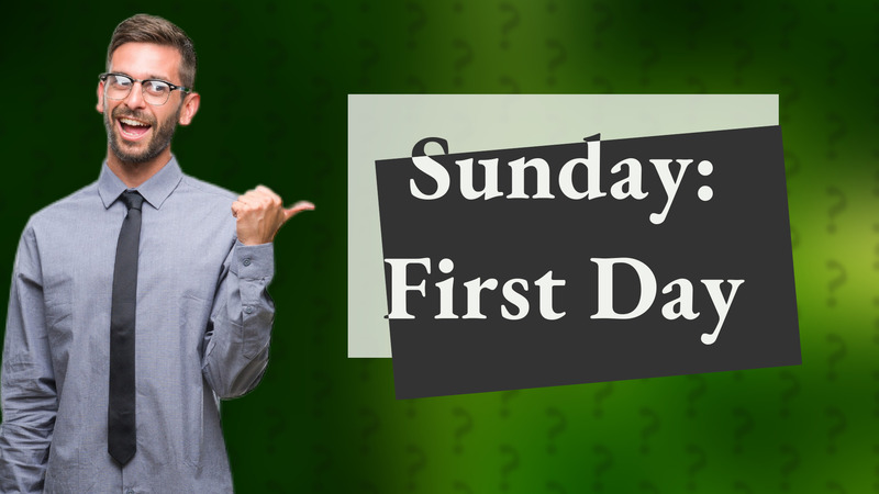 Sunday: First Day