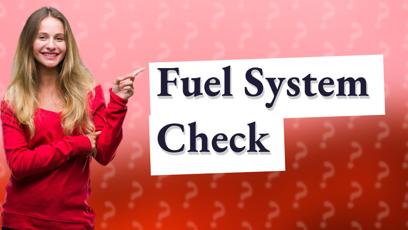 Fuel System Check