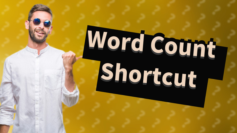 Word Count Shortcut