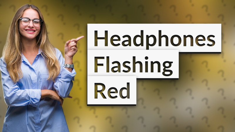 Headphones Flashing Red