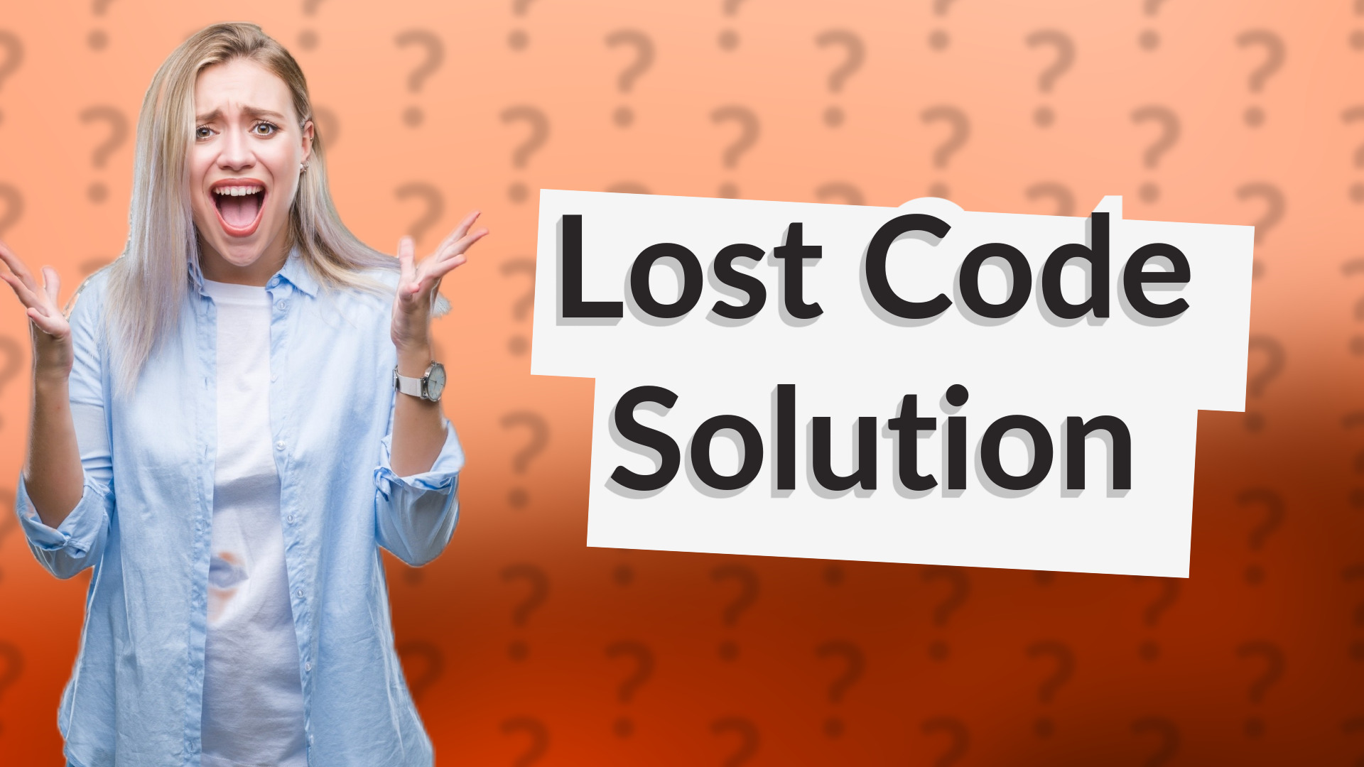 Lost Code Solution