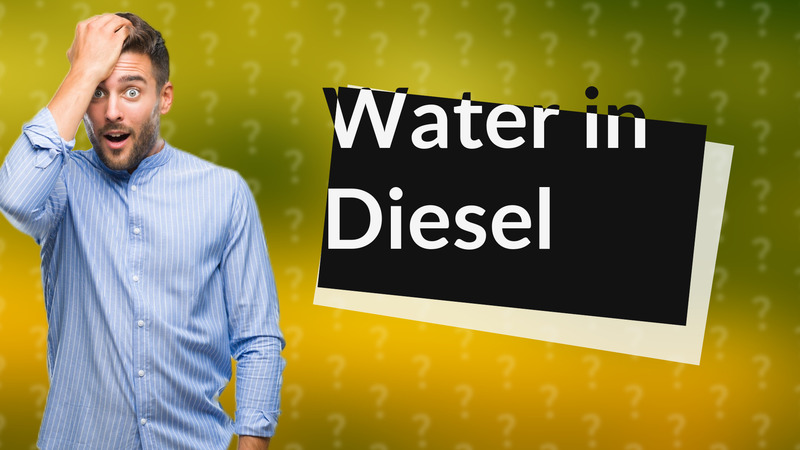 Water in Diesel