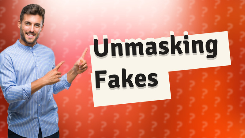 Unmasking Fakes