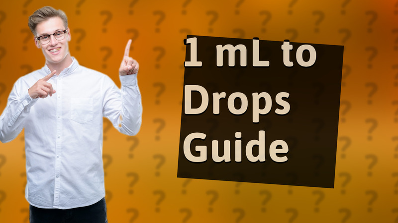 1 mL to Drops Guide