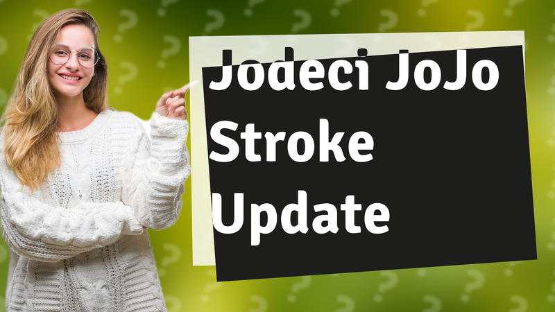Jodeci JoJo Stroke Update