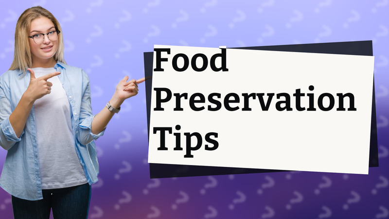 Food Preservation Tips