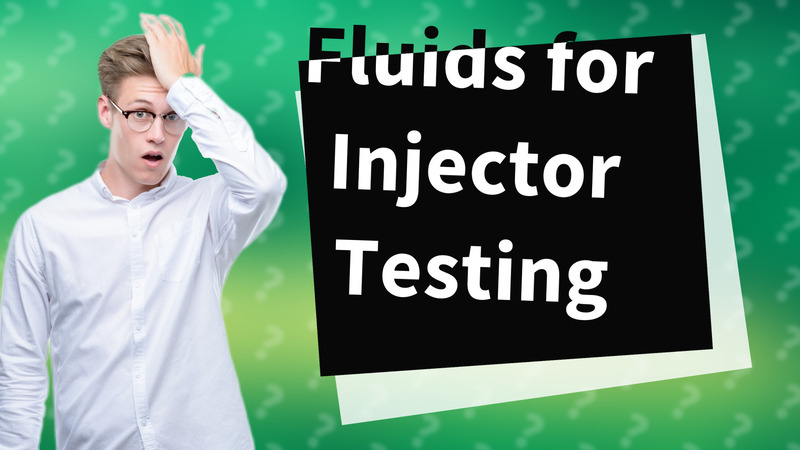 Fluids for Injector Testing