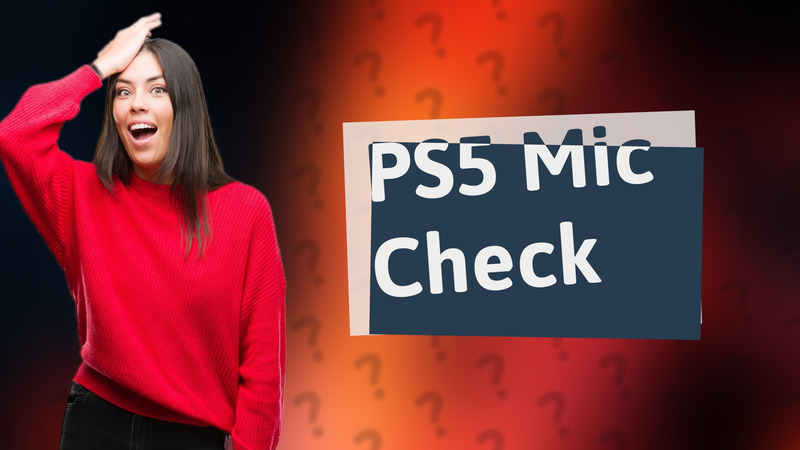 PS5 Mic Check
