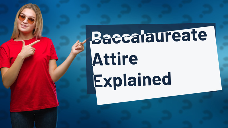 Baccalaureate Attire Explained