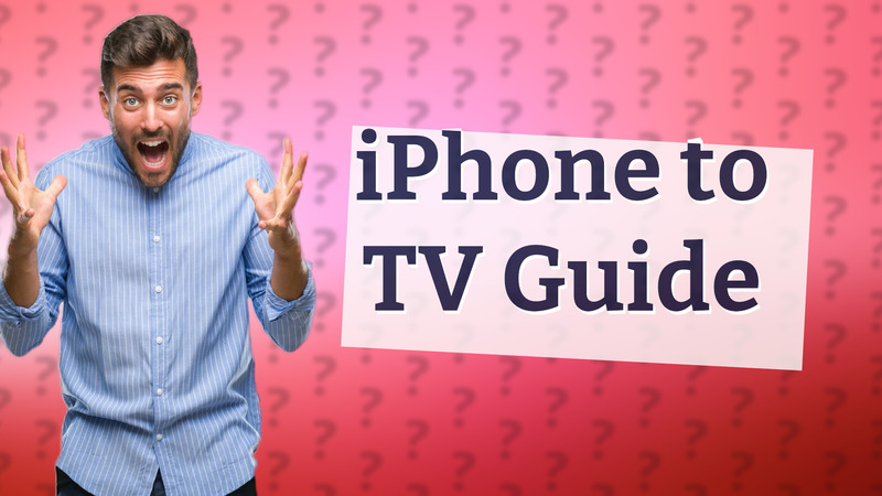 iPhone to TV Guide
