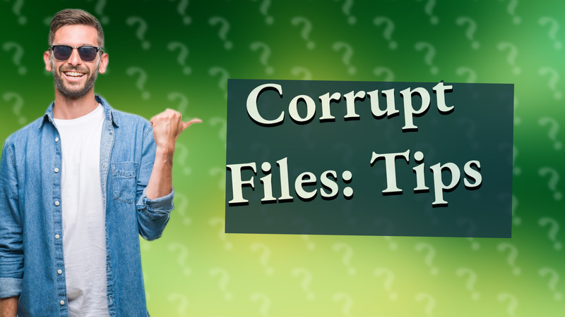 Corrupt Files: Tips