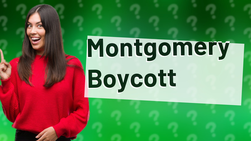 Montgomery Boycott