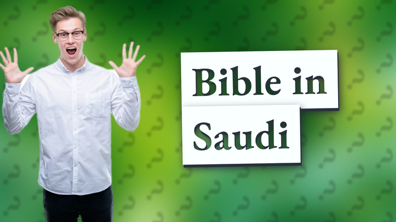 Bible in Saudi