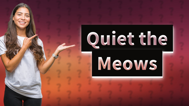 Quiet the Meows