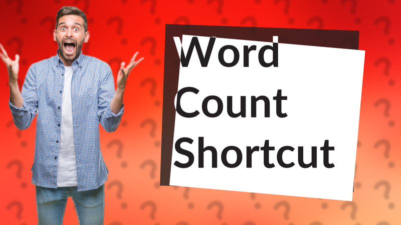 Word Count Shortcut
