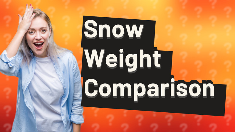 Snow Weight Comparison