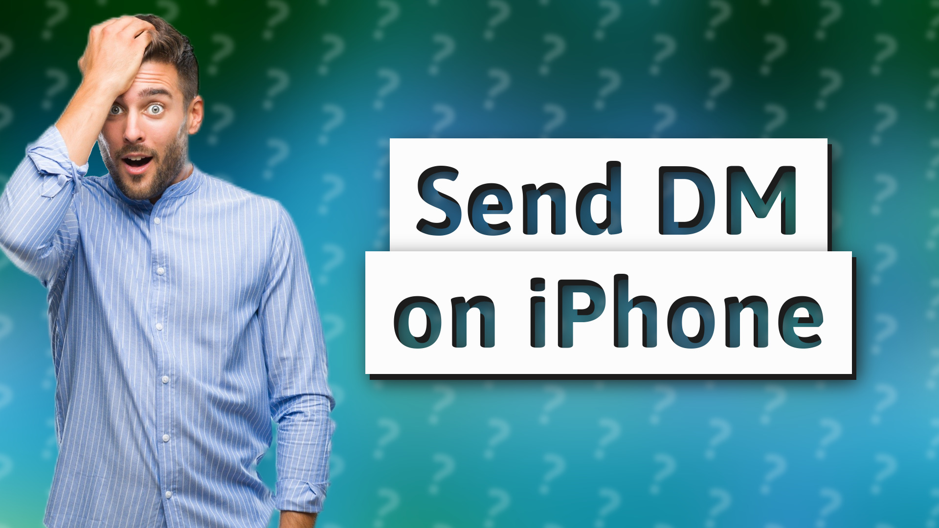 Send DM on iPhone