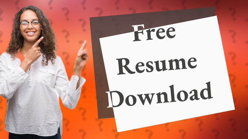 Free Resume Download