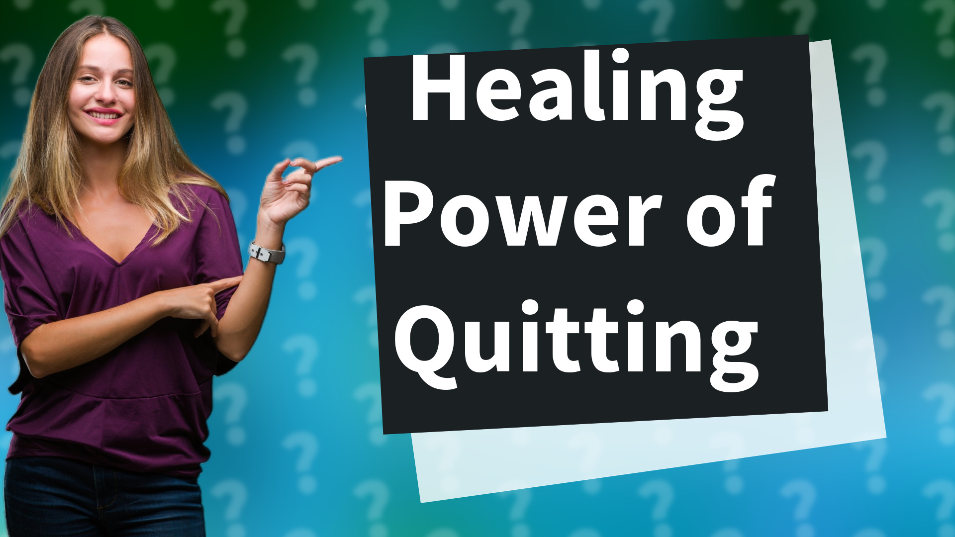 Healing Power of Quitting
