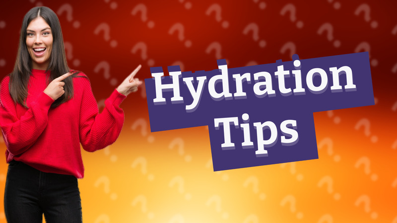 Hydration Tips