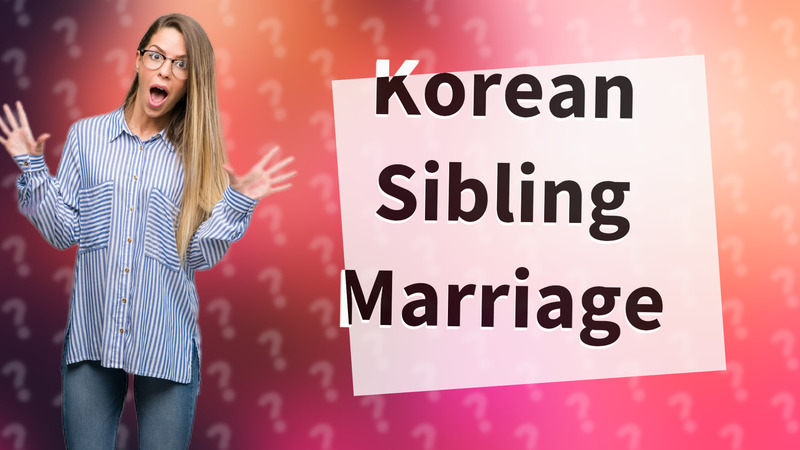 Korean Sibling Marriage