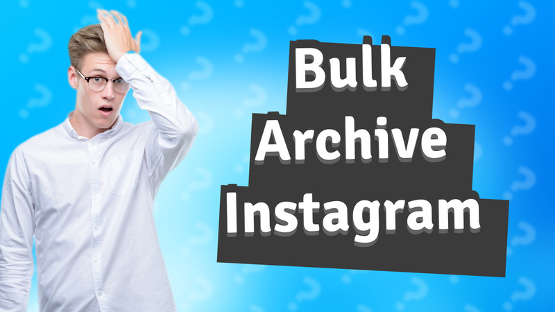 Bulk Archive Instagram