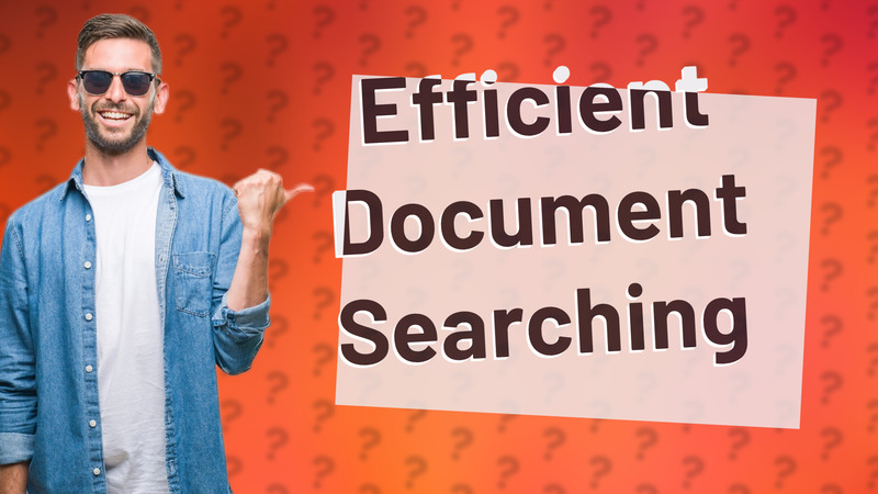 Efficient Document Searching