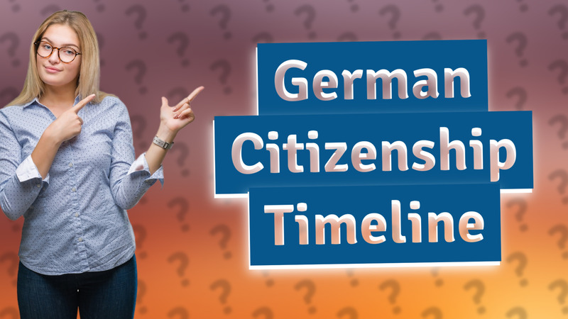 German Citizenship Timeline