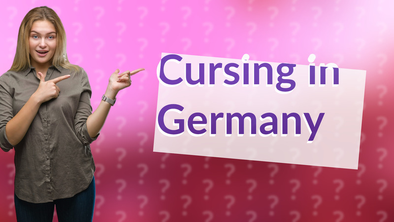 Cursing in Germany