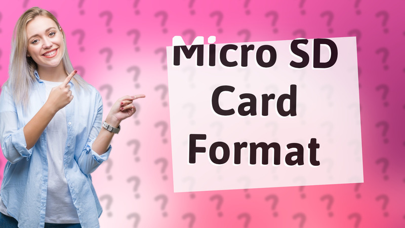 Micro SD Card Format