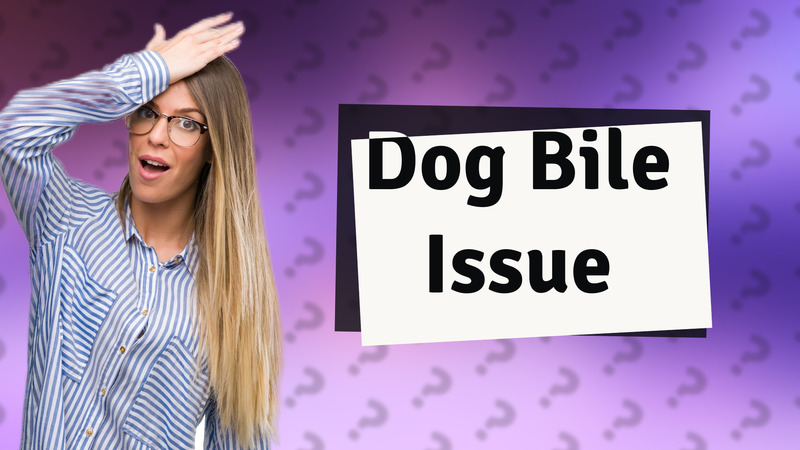 Dog Bile Issue