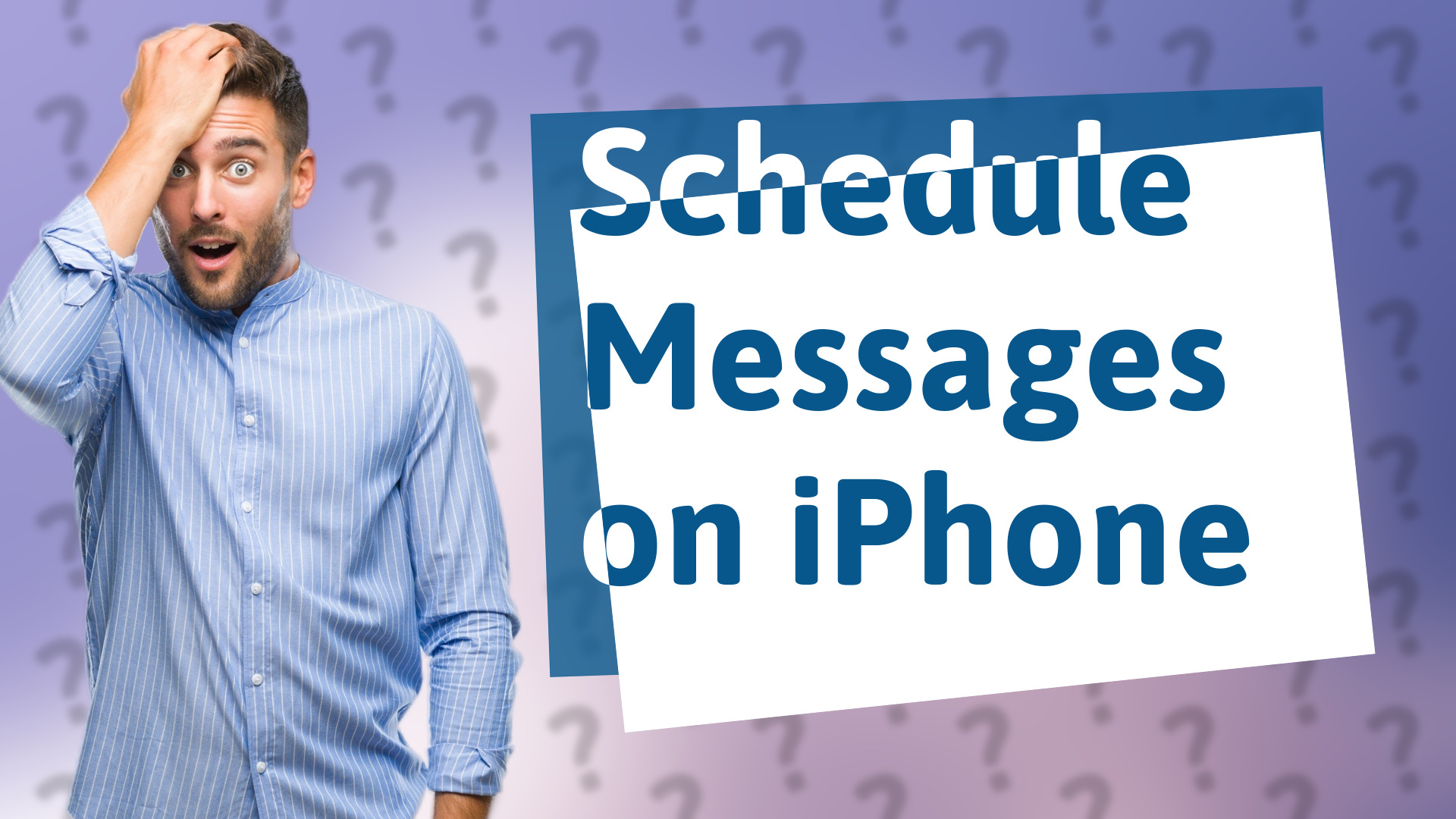Schedule Messages on iPhone