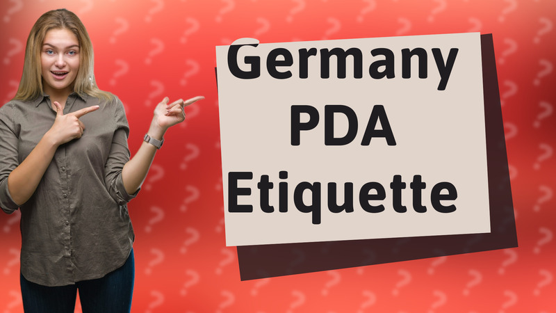 Germany PDA Etiquette