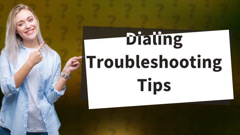 Dialing Troubleshooting Tips