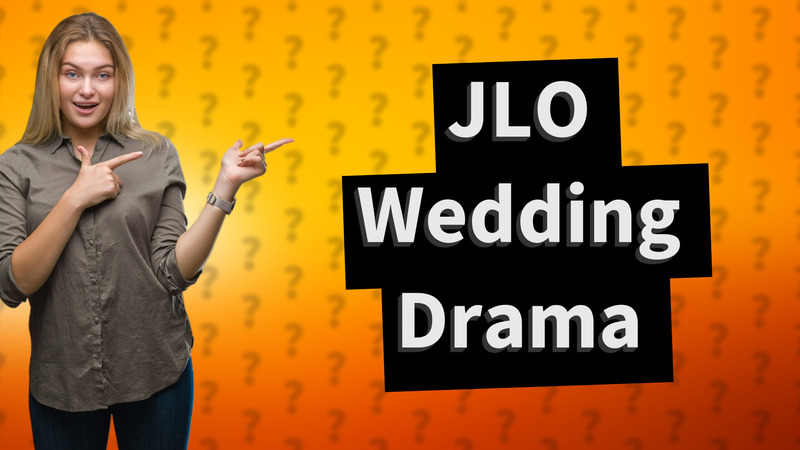 JLO Wedding Drama