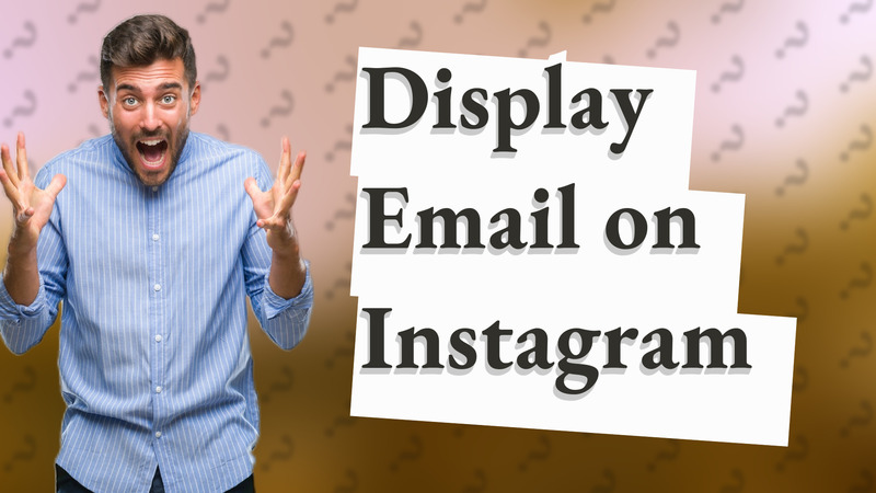 Display Email on Instagram
