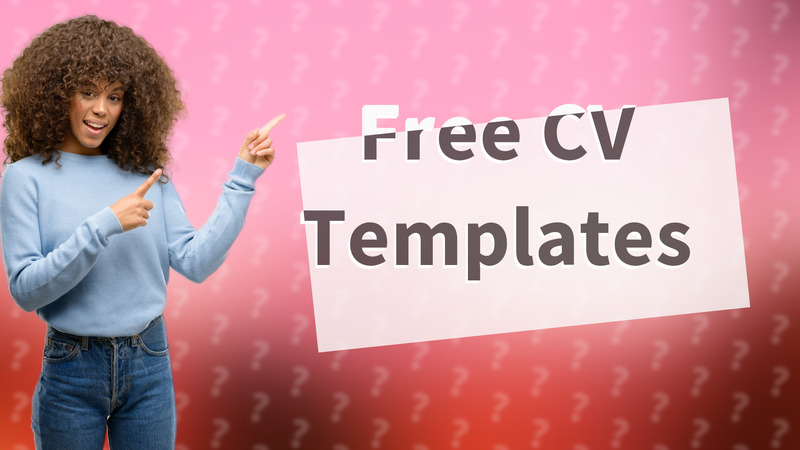 Free CV Templates