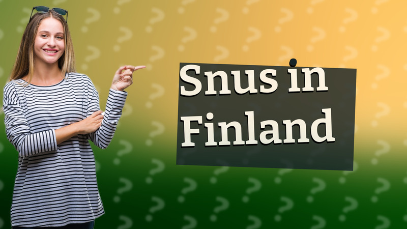 Snus in Finland
