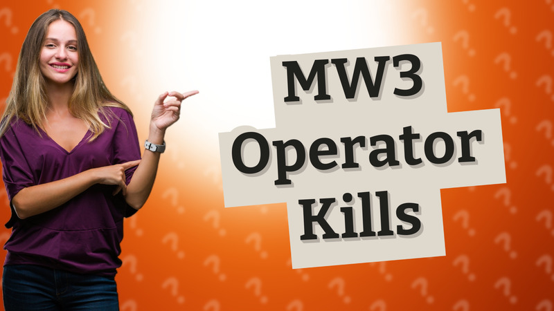 MW3 Operator Kills