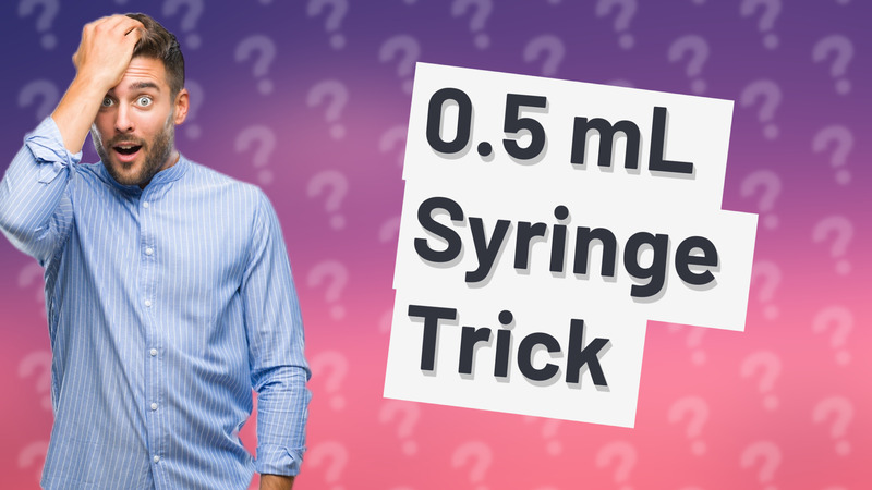 0.5 mL Syringe Trick
