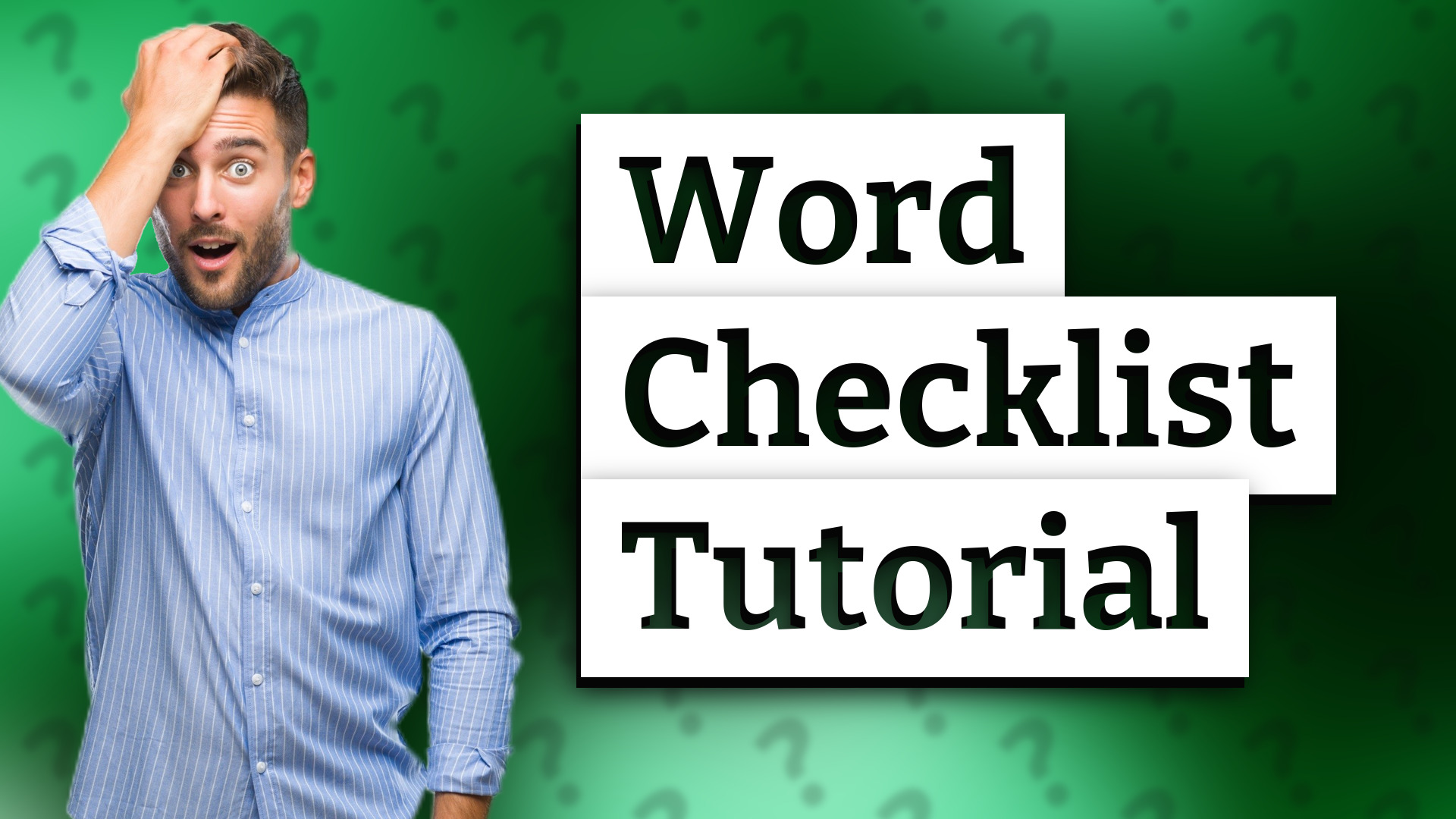 Word Checklist Tutorial