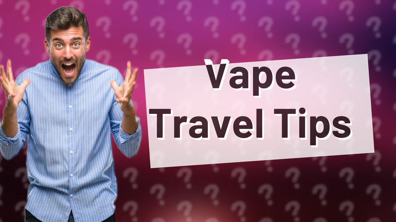 Vape Travel Tips