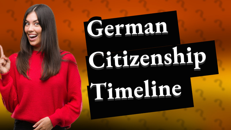 German Citizenship Timeline