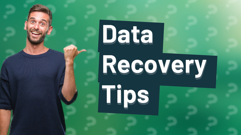 Data Recovery Tips