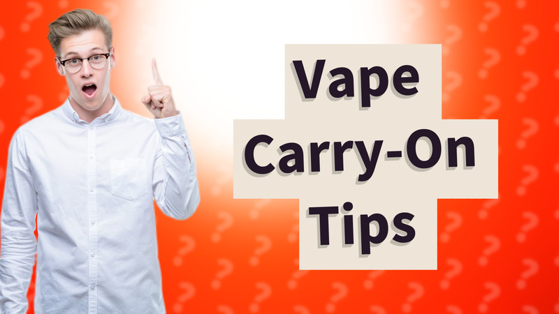 Vape Carry-On Tips